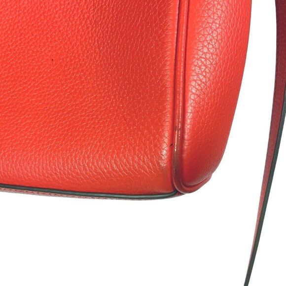 Tory Burch Blake Medium Leather Crossbody Bag in Brilliant Red - Picture 13 of 16